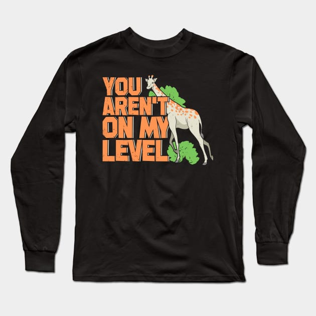 Funny Giraffe Animal Keeper Gift Long Sleeve T-Shirt by Dolde08